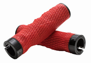 Expert Imprint Grips - Custom Mouldable Lock-On Bike Grips - Red Rubber
