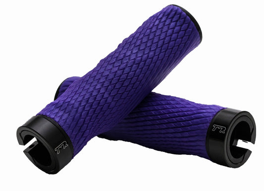 Expert Imprint Grips mouldable lock-on bike grips in purple