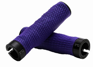 Expert Imprint Grips - Custom Mouldable Lock-On Bike Grips - Purple Rubber